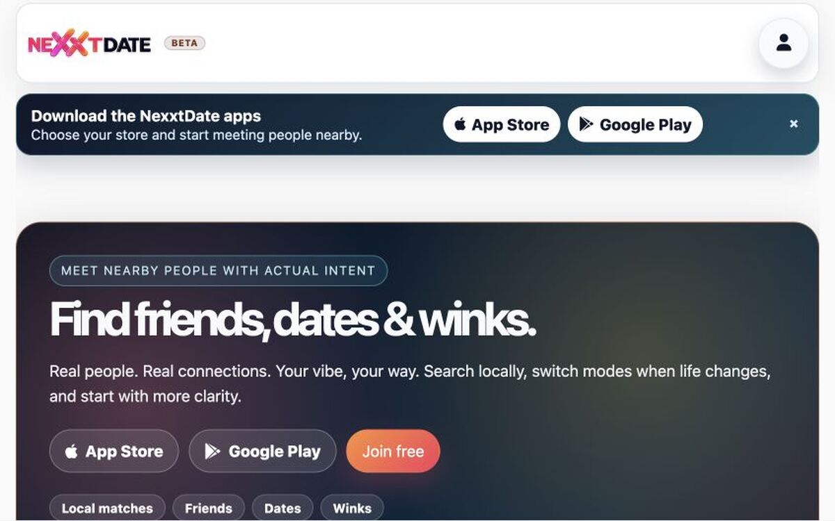 NexxtDate app screenshot